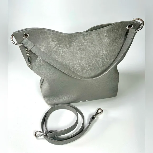 Ted Baker London Chhloee Leather Hobo Shoulder Bag in Gray - Picture 9 of 11